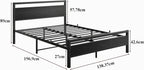 3FT Bed Frame with Wooden Headboard