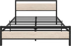 3FT Bed Frame with Wooden Headboard