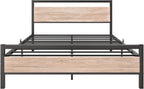 3FT Bed Frame with Wooden Headboard