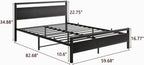 3FT Bed Frame with Wooden Headboard
