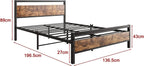 3FT Bed Frame with Wooden Headboard