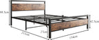 3FT Bed Frame with Wooden Headboard