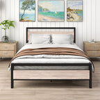 3FT Bed Frame with Wooden Headboard