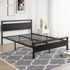 3FT Bed Frame with Wooden Headboard