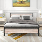 3FT Bed Frame with Wooden Headboard