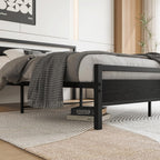 3FT Bed Frame with Wooden Headboard