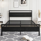 3FT Bed Frame with Wooden Headboard