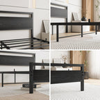 3FT Bed Frame with Wooden Headboard