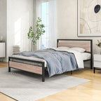 3FT Bed Frame with Wooden Headboard