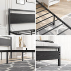 3FT Bed Frame with Wooden Headboard