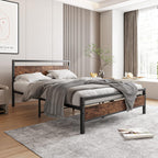 3FT Bed Frame with Wooden Headboard