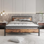 3FT Bed Frame with Wooden Headboard