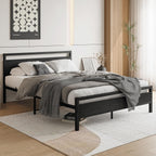 3FT Bed Frame with Wooden Headboard