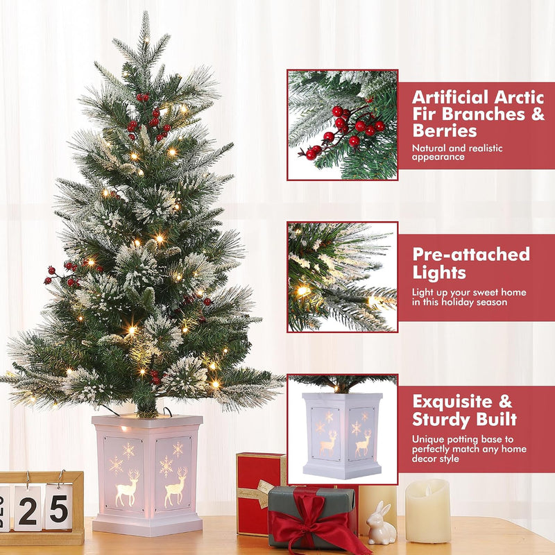 3FT Pre-Lit Christmas Tree Artificial Trees