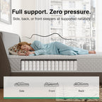 3FT Single Mattress Hybrid Pocket Sprung 20CM Deep