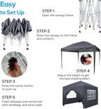 3m X Pop-Up Gazebo Waterproof Garden with 4