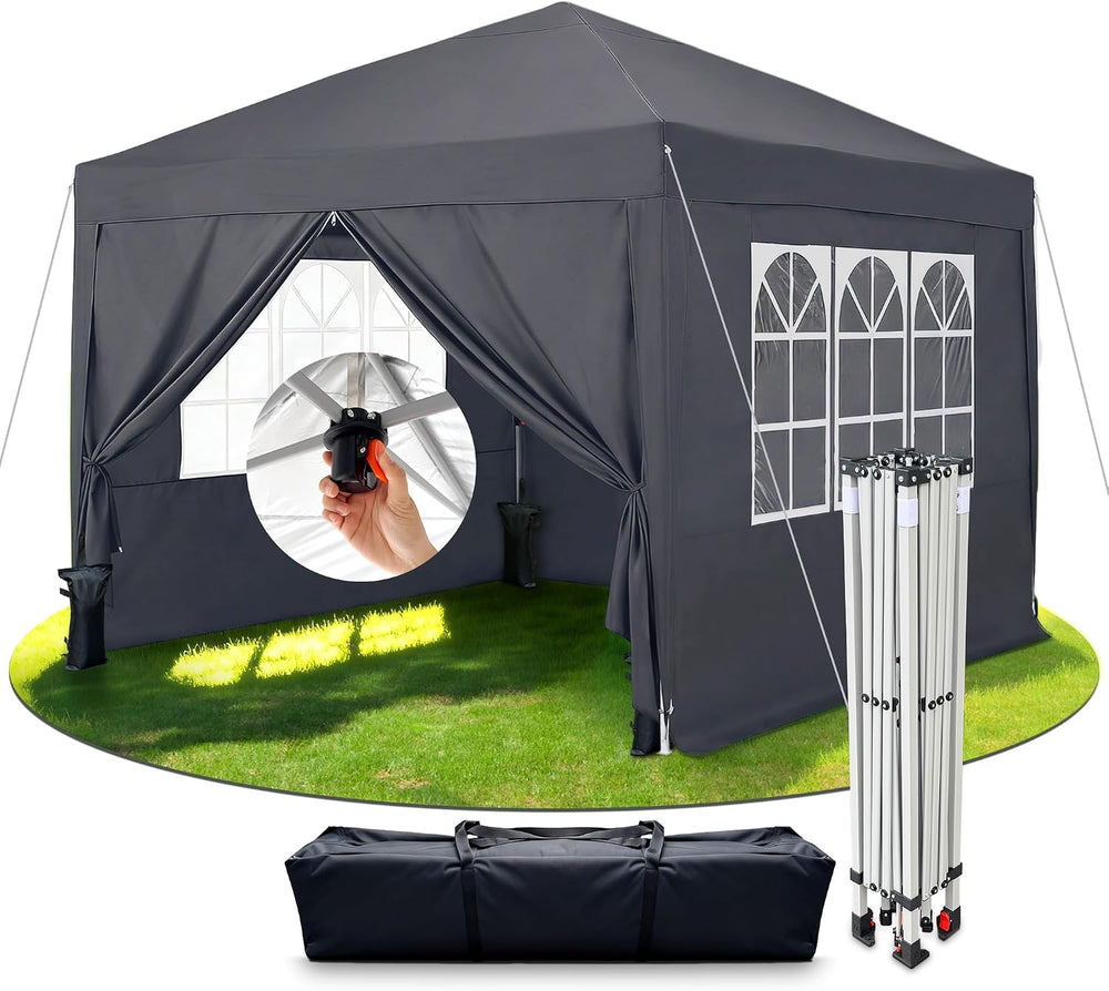 3m X Pop-Up Gazebo Waterproof Garden with 4