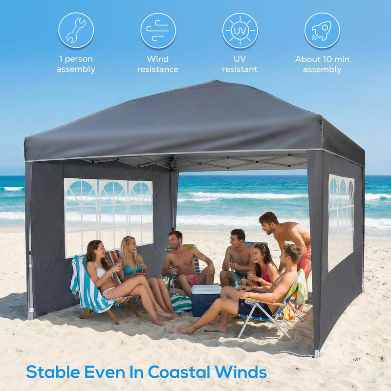 3m X Pop-Up Gazebo Waterproof Garden with 4