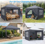 3m X Pop-Up Gazebo Waterproof Garden with 4