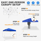 3m X Slant Leg Pop-Up Canopy Tent Instant