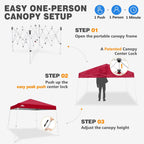 3m X Slant Leg Pop-Up Canopy Tent Instant