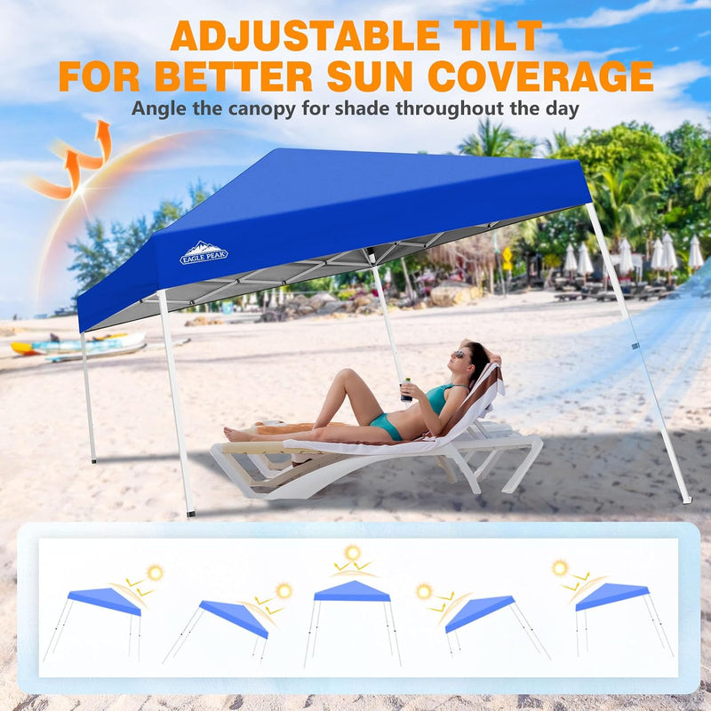 3m X Slant Leg Pop-Up Canopy Tent Instant