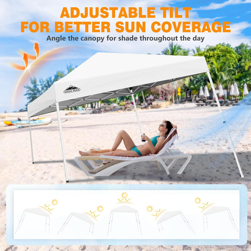 3m X Slant Leg Pop-Up Canopy Tent Instant