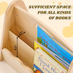 3pcs Wooden Bookshelf Set for Kids 5-Tier Children's