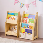 3pcs Wooden Bookshelf Set for Kids 5-Tier Children's