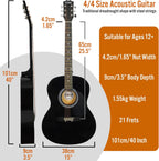 3rd Avenue Full Size 4 4 Acoustic Guitar