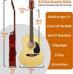 3rd Avenue Full Size 4 4 Acoustic Guitar