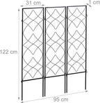 3x Garden Trellises for Plugging Creeper Climbing Plants