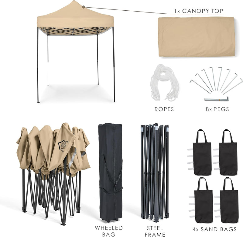 3x2m Heavy Duty Fully Waterproof Pop Up Gazebo