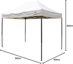 3x2m Pop Up Gazebo with 4 Side Walls