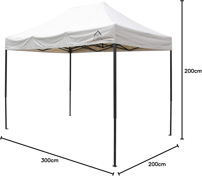 3x2m Pop Up Gazebo with 4 Side Walls