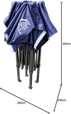 3x2m Pop Up Gazebo with 4 Side Walls