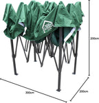 3x2m Pop Up Gazebo with 4 Side Walls