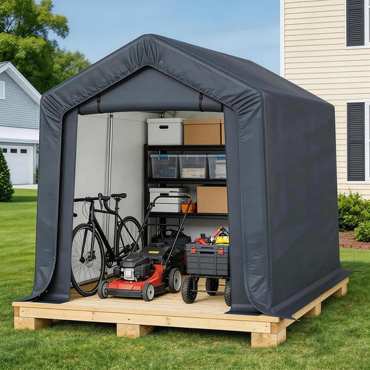 3x2x1.8m Portable Storage Shed Garden Tent with Waterproof