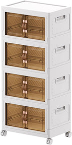 3x34L Cube Storage Bins Stackable Plastic Organisers