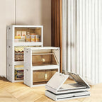 3x34L Cube Storage Bins Stackable Plastic Organisers