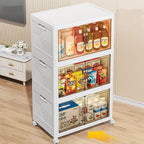 3x34L Cube Storage Bins Stackable Plastic Organisers