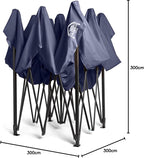 3x3m Heavy Duty Waterproof Pop Up Gazebo Steel