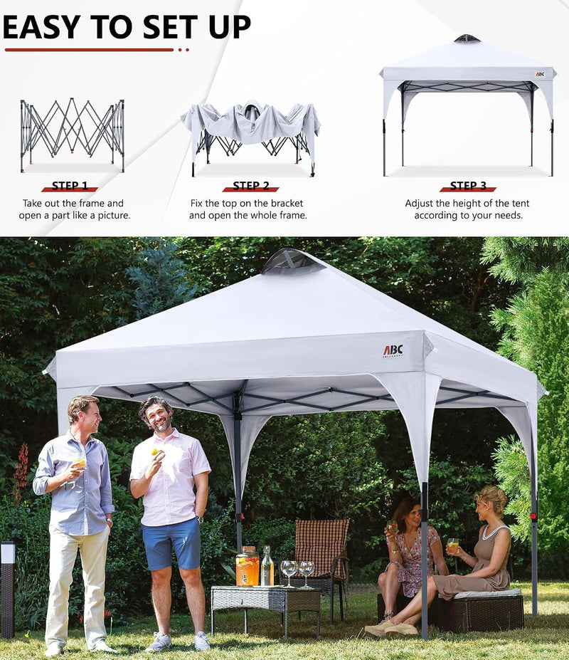 3x3m Pop-Up Gazebo Commercial with Accessories Pack