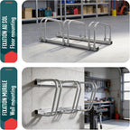 4 Bike Stand Floor Or Wall Mounted Rack