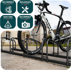 4 Bike Stand Floor Or Wall Mounted Rack