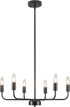 4- Chandelier Farmhouse Metal Ceiling Light for Living