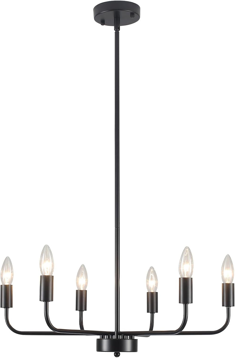 4- Chandelier Farmhouse Metal Ceiling Light for Living