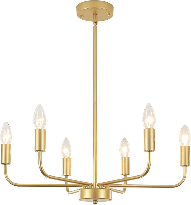 4- Chandelier Farmhouse Metal Ceiling Light for Living