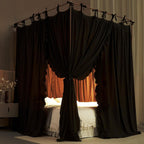 4 Corners Post Princess Curtain Bed Canopy Layer