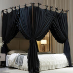 4 Corners Post Princess Curtain Bed Canopy Layer